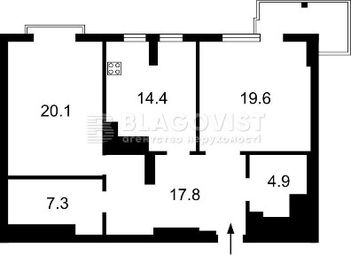 Продаж 2-х квартири 86кв. м Коновальця 44а ЖК Панорама на Печерську