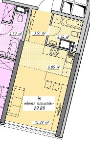 Продам квартиру студию в ЖК Атмосфера. Аркадия.