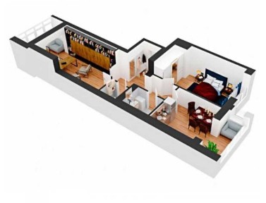 Велика Євро 3кк 73м2, Оформлення мінімальне