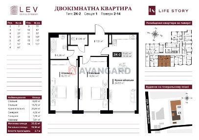 Продаж 2-К квартири ЖК LIFE STORY Голосієвка