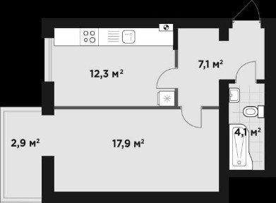 Продаж великої євродвокімнатної квартири! Мінімальне оформлення!