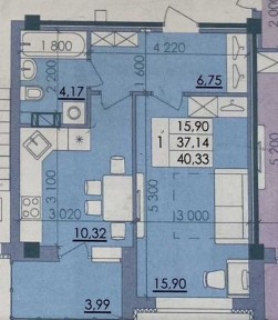 Продаж 1-к квартири/Новобудова/Переуступка/42 м2/
