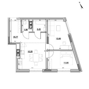 Продаж 2 кім. квартира 53,8 м2, ЖК Вілла Погулянка, м. Львів