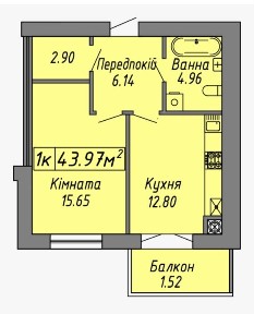 ‼️Продаж видовоі 1-км кв, ЖК Скандинавія
