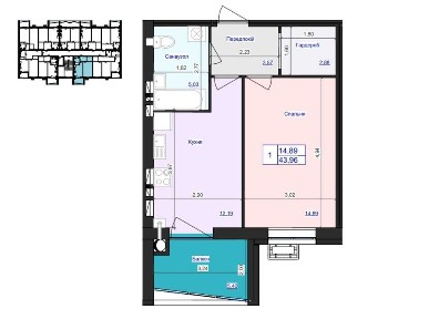 Квартира в новобудові 44кв. вул. Ріхтера