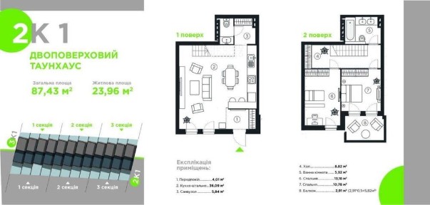 Таунхаус в Гостомелі