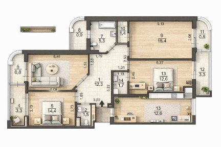 Продаж 3х кімнатної квартири по вул Трускавецька