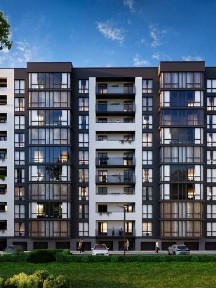 Велика 1 кім. квартира з балконом та видом на гориOL