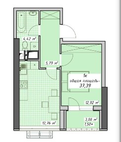Продам 1-ю квартиру в новом доме жк <a href='/newbuilding/7783/view/zk-atmosfera'>Атмосфера</a>.