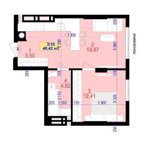 Продам 1 кімнатну Жк Central Park Новобудова Парк Шевченка Озеро Центр