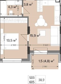 Квартира в сучасному ЖК бізнес класу