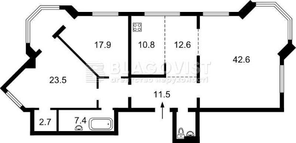 Продам 3 комнатную Героев Сталинграда (Ивасюка) 24, набережная Днепра