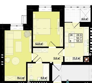 Продається найдишевша 2 кім. ЖК Міленіум. Розтермінування.