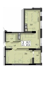 Продаж 2-кімнатної квартири преміум ЖК біля озера