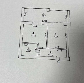 Простора 1к квартира 43м2 з панорамними вікнами Газ