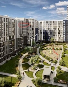 2-к у Washington City | 60 м² | Газове опалення | Переуступка