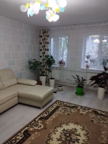 Дом с гаражом, двором и небольшим участком земли.