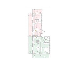 БЕЗ%, Панорамна з балконом, 83 м2, Нотінгем, Нова Англія, Максимовича