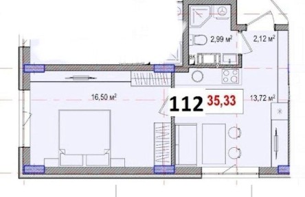 ‼️Акція‼️ Квартира 35м2 від Забудовника. Розстрочка. Без %