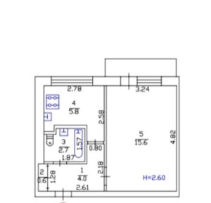 Русанівка, вікна на канал, 1-кімнатна квартира 30м2 на вул. Ентузіастів