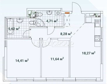 Без % Продаж 2-х кімнатної квартири, ЖК Варшавський 3, буд 10.3