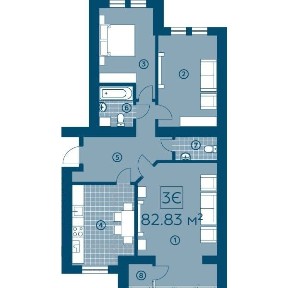 Без% Продам трикімнатну квартиру, ЖК Київський, Буча, Амосова 4