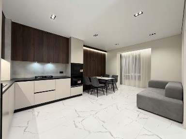 1-Кімнатна 46,6 кв. м. ЖК «Квітковий» Нова, Стильна, Сучасна!