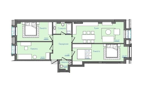 Клубный дом на Фонтане. <a href='/newbuilding/7780/view/zk-more'>Море</a> в 200 м. Кирпич. АГВ. Свет всегда.