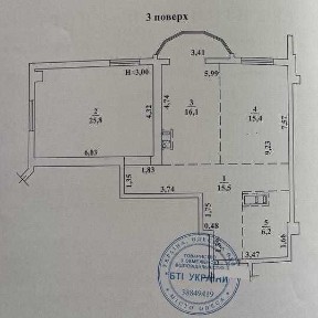 Двокімнатна квартира розташована в новому ЖК бізнес-класу «Аквамарин»