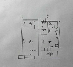 Продається однокімнатна квартира з газом в ЖК на Прорізній, Без ком