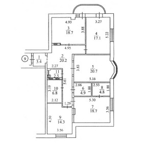 Продажа 3-комнатной квартиры 133.5 м², Лабораторный пер., 6