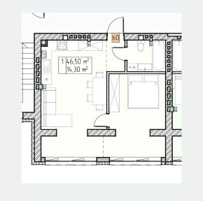 Продам 1-кімнатну квартиру в ЖК Квітковий