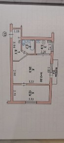 Продам 2-х кімнатну квартиру в Ізюмі на 2-му поверх, 5-ти поверхімний