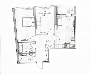 Продажа 2-комнатной квартиры 63.9 м², Курортный пер., 1/2