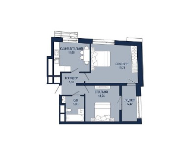 Продаж 2к квартири 60.57 кв. м на вул. Княгині Ольги 120 • ID 33948686