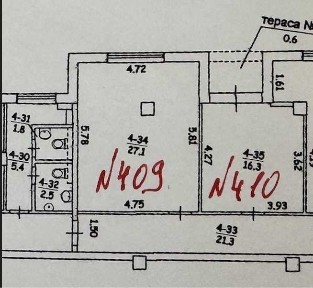 Аренда офиса 45 м², Харьковская пл.