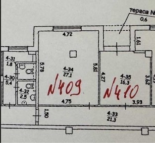 Оренда офісу 45 м², Харківська пл.