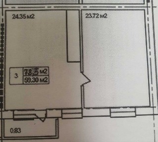 3-кімнатна квартира, індивідуальне опалення, ремонт, кредит 7 років