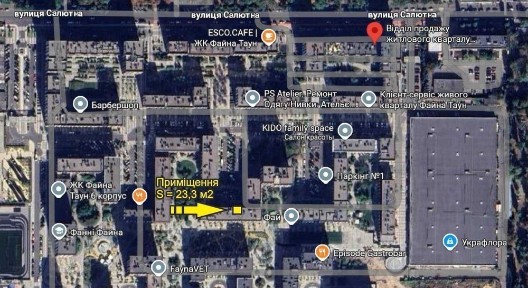 Оренда комерційного приміщення 25 м2 з ремонтом в ЖК Файна Таун