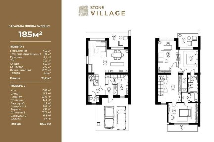 Продаж котеджу 185м² Stone Village (Конопниця) |Бізнес-клас|Без КОМІСІЇ