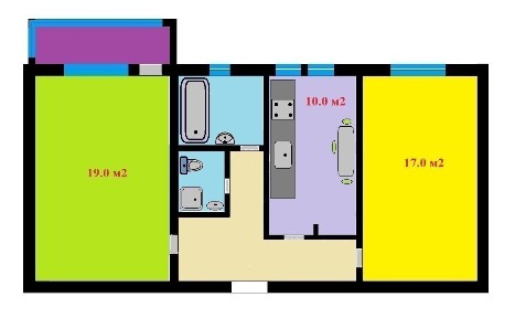 Аренда 2-комнатной квартиры 63 м², Бульварно-Кудрявская ул., 7Б