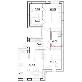 Простора 2-кімн. квартира 87 м2 в новому ЖК <a href='/newbuilding/8068/view/zk-desna-park-residence'>Desna Park Residence</a>