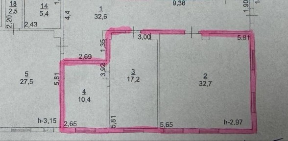 Оренда офісного приміщення 60 м²