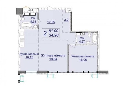 БЕЗ% / Продажа 81м2 / 7 оч 3 дом / Жк Новопечерские липки