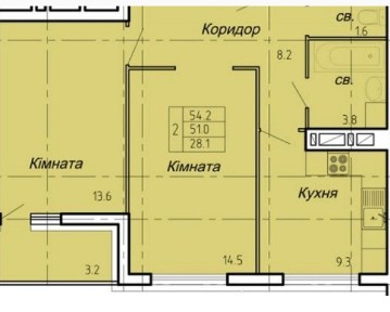 Продаж 2 кім квартири Новий Світ. вул Нечая