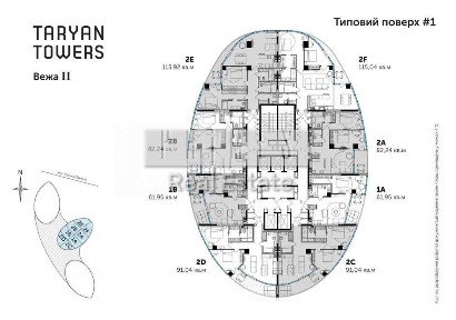Продаж 1к квартири 65м2 Taryan (Тарьян) Іоанна Павла II 12 Печерськ