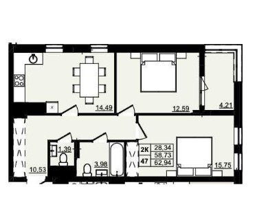 Продаж 2кім квартири на 63м² ЖК Moro. Сихів/Морозна БЕЗ КОМІСІЇ