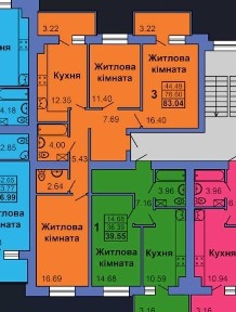 ‼️САДИ-1‼️ 3к квартира в цегляній новобудові, 84м², нижній поверх, інд. опалення