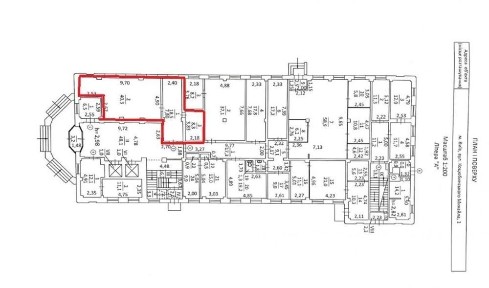 Оренда офісу на вул. Михайла Коцюбинського 1 на 67,1 м², без комісії