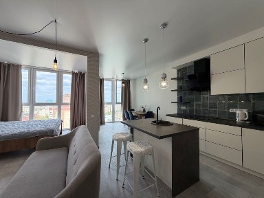 Продаж стильної 1к квартири 51 кв. м|Драгоманова, 2|ремонт